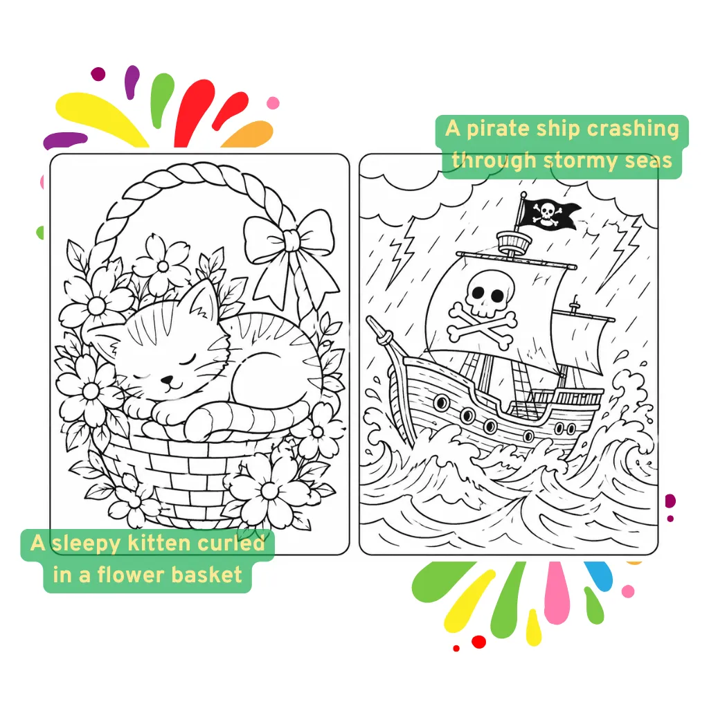 Text to Coloring Page Demo